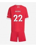 Liverpool Hugo Ekitike #22 Hjemmedraktsett Barn 2025-26 Korte ermer (+ bukser)